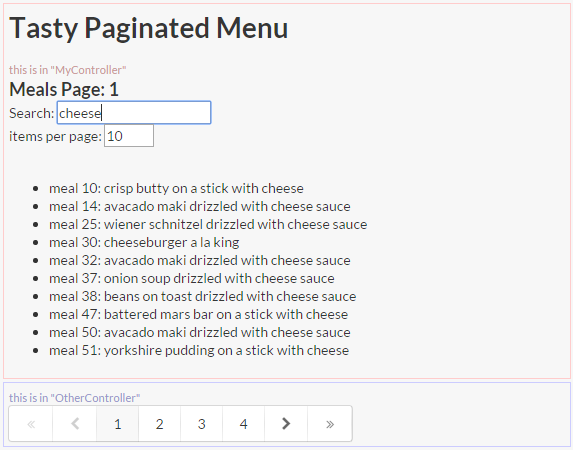 dirPaginate with Semantic UI in plunker